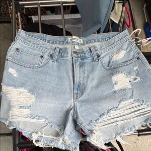 Abercrombie & Fitch Jean Shorts CURVE LOVE mid rise boyfriend short